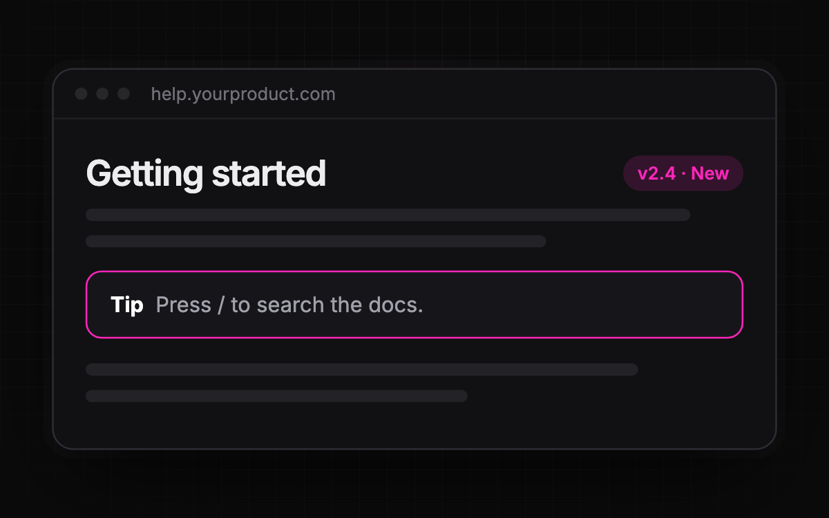 PinkDocs for SaaS & product teams